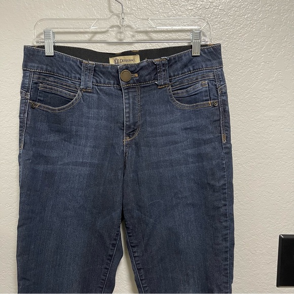 Democracy “Ab” technology Dark Wash Mid Rise Denim Size 10 - Picture 2 of 6